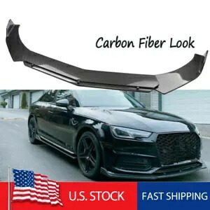 カーボンファイバーアウディ A3 A4 A5 A6 フロントバンパーリップスプリッターチンスポイラーキット CL Carbon Fiber For Audi A3 A4 A5 A6 Front Bumper Lip Splitter Chin Spoiler Kit CL 【並行輸入品】