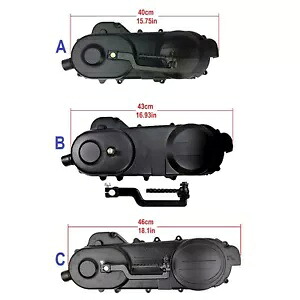 50cc 49cc GY6 スクーター原付コンプリートショートロングクランクケースカバー QMB キックスタート 50cc 49cc GY6 Scooter Moped Complete Short Long Crankcase Cover QMB Kick Start 【並行輸入品】