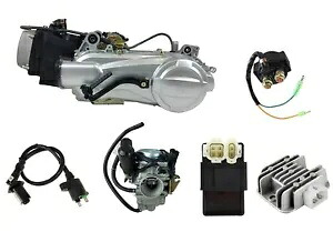 150cc スクーターモーター コンプリートエンジンセット GY6 単気筒 4ストローク ショートケース 150cc Scooter Motor Complete Engine Set GY6 Single Cylinder 4-Stroke Short Case 【並行輸入品】