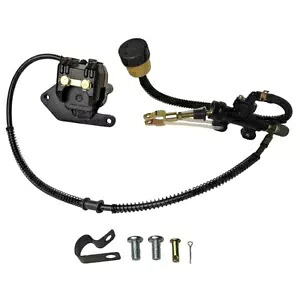 RedCap リアディスクブレーキキャリパー & マスターシリンダーアセンブリ Jonway Sport 200cc 用 RedCap Rear Disc Brake Caliper & Master Cylinder Assembly for Jonway Sport 200cc 【並行輸入品】