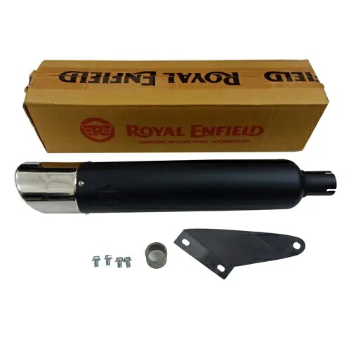 正規品 ロイヤルエンフィールド クラシック リボーン&メテオ350 エキゾーストサイレンサー 47 ブラック Genuine Royal Enfield Classic Reborn & Meteor 350 Exhaust Silencer 47 Black 【並行輸入品】