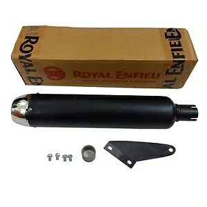 正規品 ロイヤルエンフィールド クラシック リボーン&メテオ350 エキゾーストサイレンサー 51 ブラック Genuine Royal Enfield Classic Reborn & Meteor 350 Exhaust Silencer 51 Black 【並行輸入品】