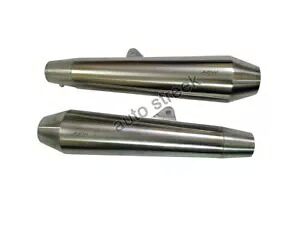 ロイヤルエンフィールド GT コンチネンタル 650cc S S AEW TE 102 排気サイレンサーペアに適合 Fit For Royal Enfield GT Continental 650cc S S AEW TE 102 Exhaust Silencer Pair 【並行輸入品】