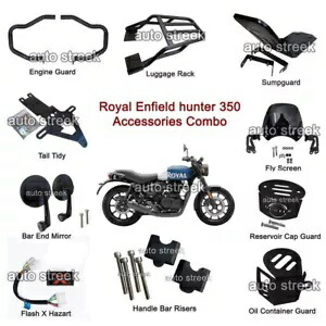 ロイヤルエンフィールドハンター 350 アクセサリーコンボパック 10 アイテムに適合 Fit For Royal Enfield Hunter 350 Accessories Combo Pack 10 Item 【並行輸入品】