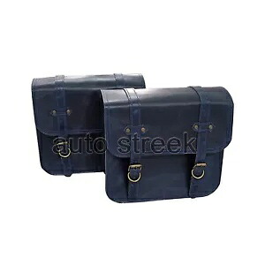 ロイヤル エンフィールド スーパー メテオール 650 レザー サドル バッグ ネイビー ブルーに適合 Fit For Royal Enfield Super Meteor 650 Leather Saddle Bags Navy Blue 【並行輸入品】 50,160円
