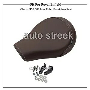 ロイヤルエンフィールドクラシック350 500「レザーライトフロントローライダーシート、ブラウン」に適合。 Fit For Royal Enfield Classic 350 500 \