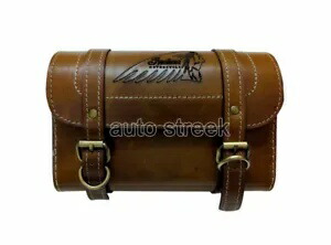 インディアンロゴ付きロイヤルエンフィールドクラシック 350 500 レザーツールロールバッグに適合 Fit For Royal Enfield Classic 350 500 Leather Tool Roll Bag With Indian Logo 【並行輸入品】