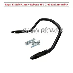 Royal Enfield Classic Reborn 350 グラブレールアセンブリに適合、ブラック Fit For Royal Enfield Classic Reborn 350 Grab Rail Assembly, Black 【並行輸入品】