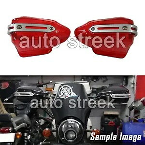 ロイヤルエンフィールドスーパーメテオール 650 ティンテッドレッドカラーハンドガードキットに適合 Fit For Royal Enfield Super Meteor 650 Tinted Red Color Hand Guard Kit 【並行輸入品】