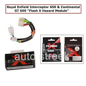 ロイヤルエンフィールドインターセプター650＆コンチネンタルGT650用「フラッシュXハザードモジュール」 For Royal Enfield Interceptor 650 & Continental GT 650 \