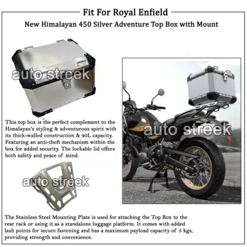 ロイヤルエンフィールド New ヒマラヤン 450 「シルバー アドベンチャー パニアトップボックス マウント付き」 Royal Enfield New Himalayan 450 \
