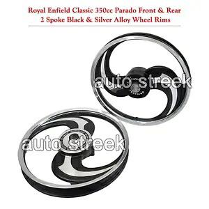 ロイヤルエンフィールドクラシック 350 500 パラドフロント & リア 2 スポーク合金ホイールリム用 For Royal Enfield Classic 350 500 Parado Front & Rear 2 Spoke Alloy Wheel Rims 【並行輸入品】