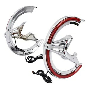 ブレーキディスクローターカバーアンバー LED ライトホンダゴールドウィング GL1800 2018-2023 Brake Disc Rotors Covers Amber LED Light Fit For Honda Goldwing GL1800 2018-2023 【並行輸入品】