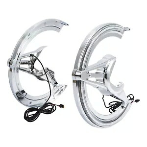 ブレーキローターカバー LED ライト ホンダ ゴールドウィング GL1800 2018-2023用 Brake Rotor Covers LED Light Fit For Honda Goldwing GL1800 2018-2023 【並行輸入品】