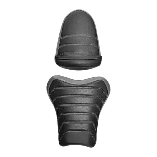 ブラックグレーフロント運転席 & 後部助手席スズキ GSXR1000 2005 2006 に適合 Black Grey Front Driver & Rear Passenger Seat Fit For Suzuki GSXR1000 2005 2006 【並行輸入品】