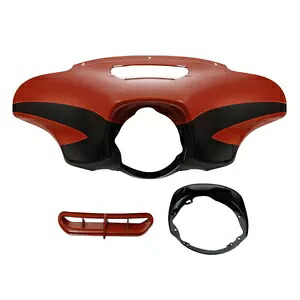アウターバットウィングフェアリング ハーレー 2014-2023 サンバーストオレンジ/スターファイアブラックに適合 Outer Batwing Fairing Fit For Harley 2014-2023 Sunburst Orange/Starfire Black 【並行輸入品】