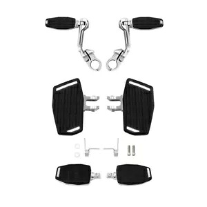 ライダー&パッセンジャーフットボード&1.25インチエンジンガードフットペグ BMW R18 20-24に適合 Rider & Passenger Footboards & 1.25\