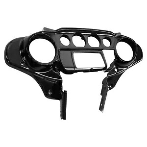 ビビッドブラックバットウィングインナーフェアリングハーレーツーリング2014-2024に適合 Vivid Black Batwing Inner Fairing Fit For Harley Touring 2014-2024 【並行輸入品】