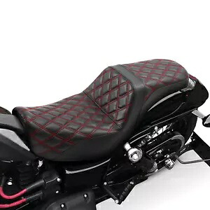 運転席ライダー&助手席ツーアップシート ハーレーダイナモデル2006-2017に適合 Driver Rider & Passenger Two-Up Seat Fit For Harley Dyna Models 2006-2017 【並行輸入品】
