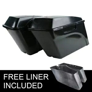未塗装ブラックサドルバッグ ハーレーツーリングエレクトラグライド 1994-2013 に適合 Unpainted Black Saddlebags Fit For Harley Touring Electra Glide 1994-2013 【並行輸入品】