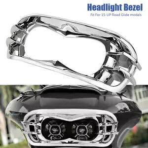 ヘッドライトベゼル ハーレーロードグライド FLTRU FLTRX FLTRK FLTRXS オートバイに適合 Headlight Bezel Fit for Harley Road Glide FLTRU FLTRX FLTRK FLTRXS Motorcycle 【並行輸入品】