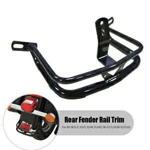 ハーレーエレクトラグライドウルトラクラシック用ビビッドブラックリアフェンダーレールトリムバンパー Vivid Black Rear Fender Rail Trim Bumper For Harley Electra Glide Ultra Classic 【並行輸入品】