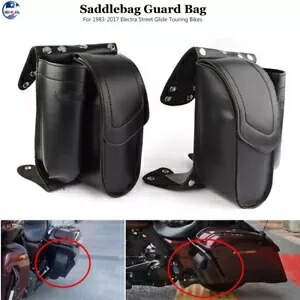 左右サドルバッグガードバッグウォーターボトルオートバイハーレーエレクトラグライド用 Left Right Saddlebag Guard Bag Water Bottle Motorcycle For Harley Electra Glide 【並行輸入品】