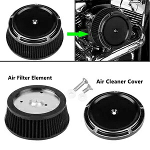 エアクリーナーフィルターインテークエレメント&カバーハーレーストリートボブFXDBソフテイルFLS用 Air Cleaner Filter Intake Element & Cover For Harley Street Bob FXDB Softail FLS 【並行輸入品】