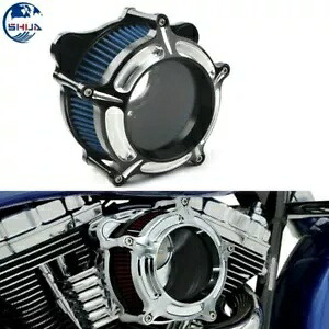 CNC クラリティ エアクリーナー インテーク ブルーフィルター ハーレー ツーリング トライク 08-16 に適合 CNC Clarity Air Cleaner Intake Blue Filter Fit For Harley Touring Trike 08-16 【並行輸入品】
