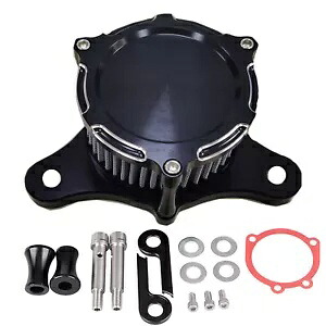 CNC カットエアクリーナーグレーインテークフィルターキットハーレーファットボブワイドグライド 93-16 CNC Cut Air Cleaner Grey Intake Filter Kit For Harley Fat Bob Wide Glide 93-16 【並行輸入品】