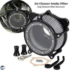 クリアクラリティエアクリーナーグレーインテークフィルターキットハーレーツーリングストリートグライド用 Clear Clarity Air Cleaner Grey Intake Filter Kit For Harley Touring Street Glide 【並行輸入品】