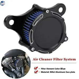 CNC カットエアクリーナーインテークフィルターシステムハーレーストリート/ファットボブダイナソフテイル用 CNC Cut Air Cleaner Intake Filter System For Harley Street /Fat Bob Dyna Softail 【並行輸入品】