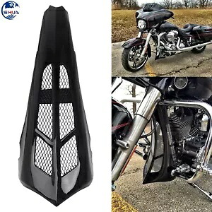 ハーレーロードキングストリートエレクトラグライドツーリング用ビビッドブラックチンスポイラースクープ Vivid Black Chin Spoiler Scoop For Harley Road King Street Electra Glide Touring 【並行輸入品】