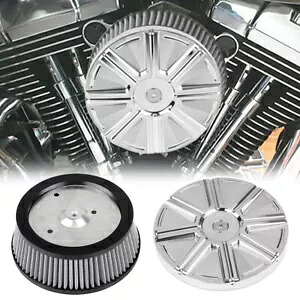 グレー エアフィルター クリーナー インテーク カバー付き ハーレー ツーリング FLHT FLHTC 1999-2007用 Grey Air Filter Cleaner Intake W/ Cover For Harley Touring FLHT FLHTC 1999-2007 【並行輸入品】
