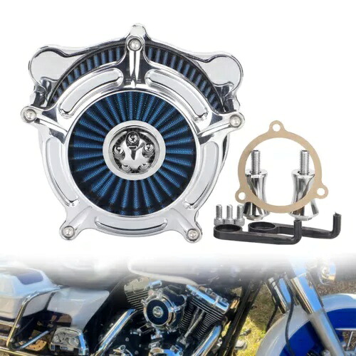 クローム CNC エアクリーナー吸気フィルターハーレーエレクトラストリートグライド 2008-2016 Chrome CNC Air Cleaner intake filter For Harley Electra Street Glide 2008-2016 【並行輸入品】