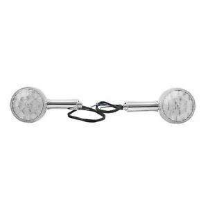 クロームリアターンシグナルライト ハーレーツーリング 2009-2024 ソフテイル 2000-24 に適合 Chrome Rear Turn Signals Lights Fit For Harley Touring 2009-2024 Softail 2000-24 【並行輸入品】