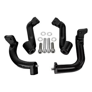 ライダー ドライバー フロアボード マウント ブラケット ハーレー エレクトラグライド 2017-23 ブラックに適合 Rider Driver Floorboard Mount Bracket Fit For Harley Electra Glide 2017-23 Black 【並行輸入品】