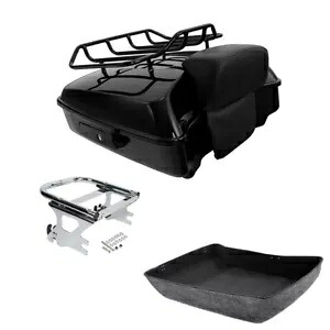 チョップドパック トランクパッドマウントラック ハーレーツアーパックツーリング 1997-2008 米国に適合 Chopped Pack Trunk Pad Mount Rack Fit For Harley Tour Pak Touring 1997-2008 US 【並行輸入品】