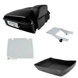 チョップドパック トランクマウントラックプレート ハーレーツアーパックツーリング 1997-2008 米国に適合 Chopped Pack Trunk Mount Rack Plate Fit For Harley Tour Pak Touring 1997-2008 US 【並行輸入品】