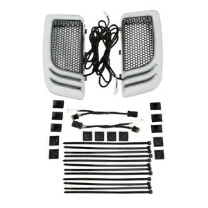 フェアリング下部グリル LED ターンシグナルハーレーストリートロードグライド 2014-23 に適合 Fairing Lower Grilles LED Turn Signals Fit For Harley Street Road Glide 2014-23 【並行輸入品】