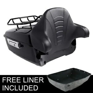 キングトランク背もたれトップ荷物ラックハーレーツアーパックストリートグライド14-24に適合 King Trunk Backrest Top Luggage Rack Fit For Harley Tour Pak Street Glide 14-24 【並行輸入品】