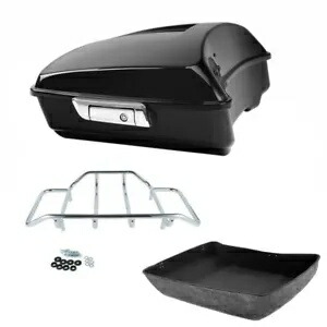 チョップドパック トランク & トップ荷物ラック ハーレー ツアーパック ストリート グライド 14-24 に適合 Chopped Pack Trunk & Top Luggage Rack Fit For Harley Tour Pak Street Glide 14-24 【並行輸入品】
