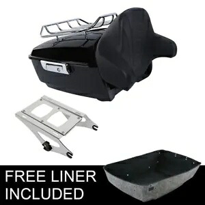 キングトランク バックレスト ラックマウント ハーレー ツアー パック エレクトラ グライド 2014-2024 に適合 King Trunk Backrest Rack Mount Fit For Harley Tour Pak Electra Glide 2014-2024 【並行輸入品】