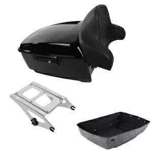 キングパック トランク バックレスト マウント ラック ハーレー ツアー パック CVO グライド 2014-2024 に適合 King Pack Trunk Backrest Mount Rack Fit For Harley Tour Pak CVO Glide 2014-2024 【並行輸入品】