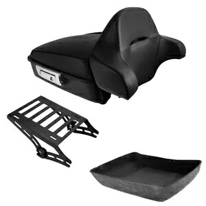 マットチョップドトランクバックレストマウント ハーレーツアーパックエレクトラグライド14-2024に適合 Matte Chopped Trunk Backrest Mount Fit For Harley Tour-Pak Electra Glide 14-2024 【並行輸入品】