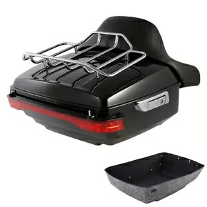 キングパック トランク バックレスト ラック LED ライトはハーレー ツアー パック ツーリング 2014-24 に適合 King Pack Trunk Backrest Rack LED Light Fits For Harley Tour Pak Touring 2014-24 【並行輸入品】 68,970円