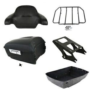 マットブラック キングパック トランクパッドマウント ハーレーツアーパックツーリング 2014-2024 に適合 Matte Black King Pack Trunk Pad Mount Fit For Harley Tour Pak Touring 2014-2024 【並行輸入品】