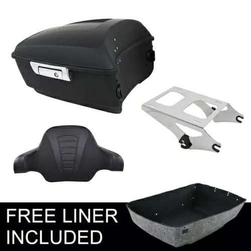 マットキング トランク バックレスト ツーアップ マウント ハーレー ツアー パック ツーリング 2014-2024 に適合 Matte King Trunk Backrest Two Up Mount Fit For Harley Tour Pak Touring 2014-2024 【並行輸入品】