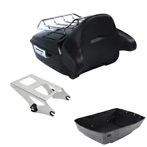 キングトランクバックレストラッククロームマウントハーレーツアーパックロードグライド14-2024に適合 King Trunk Backrest Rack Chrome Mount Fit For Harley Tour Pak Road Glide 14-2024 【並行輸入品】