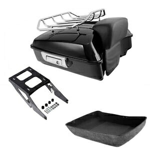 チョップドパック トランク バックレスト ツーアップ マウント ラック スポーツ グライド FLSB 2018-2021 に適合 Chopped Pack Trunk Backrest Two Up Mount Rack Fit For Sport Glide FLSB 2018-2021 【並行輸入品】